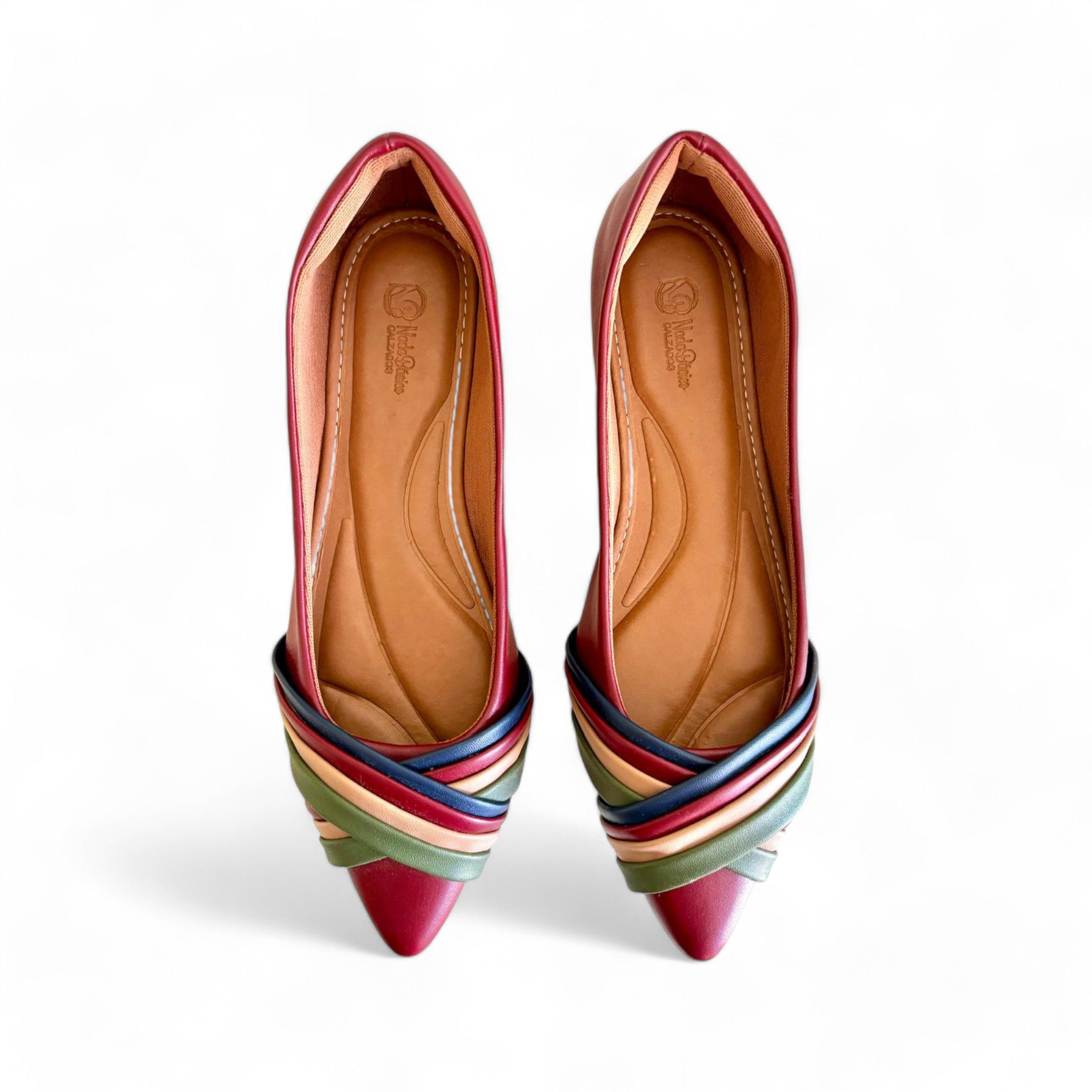 Bailarina color burdeos