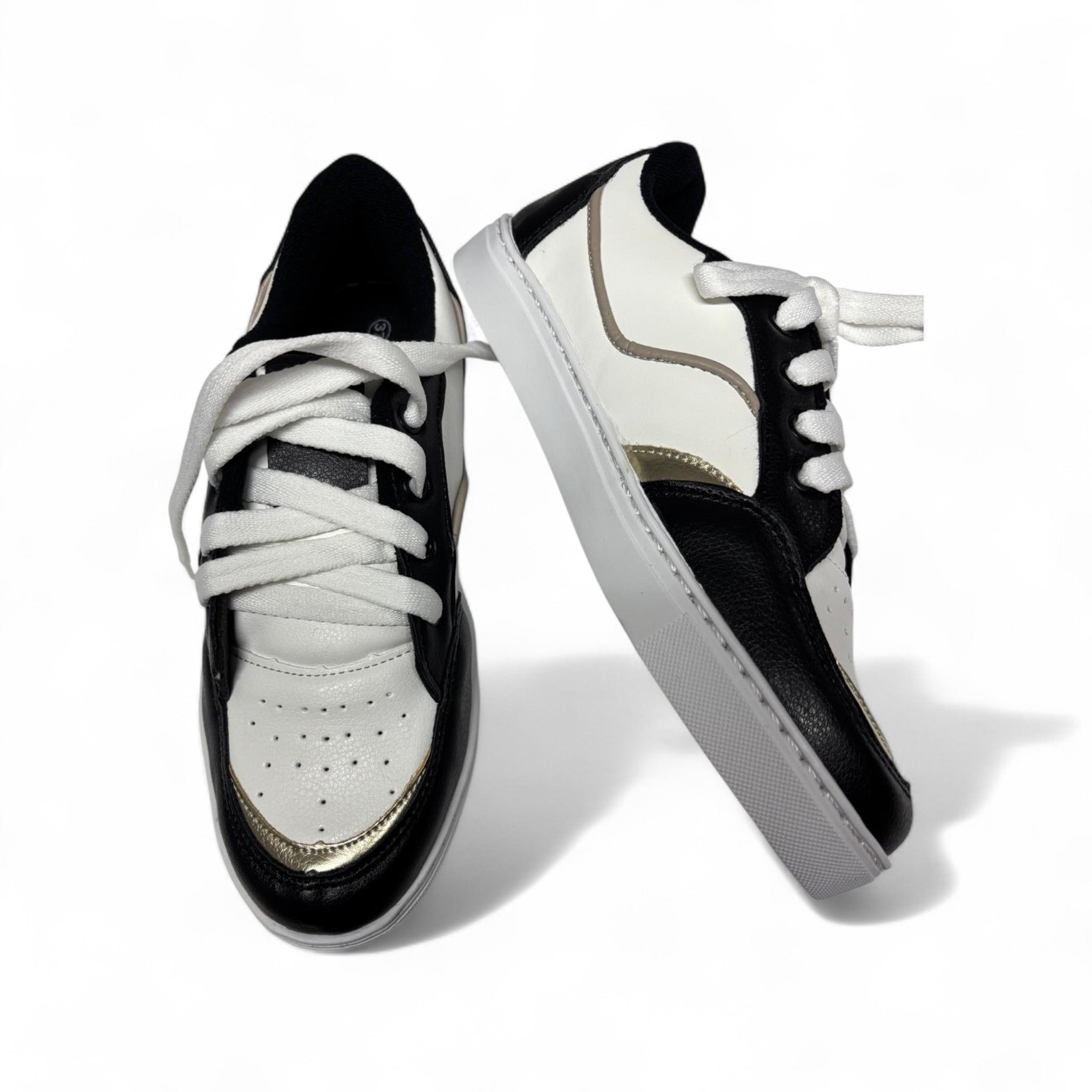 Zapatillas mujer negro y Blanco