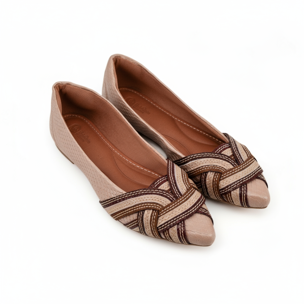 Bailarina Beige Trenzas - Fotografía Profesional