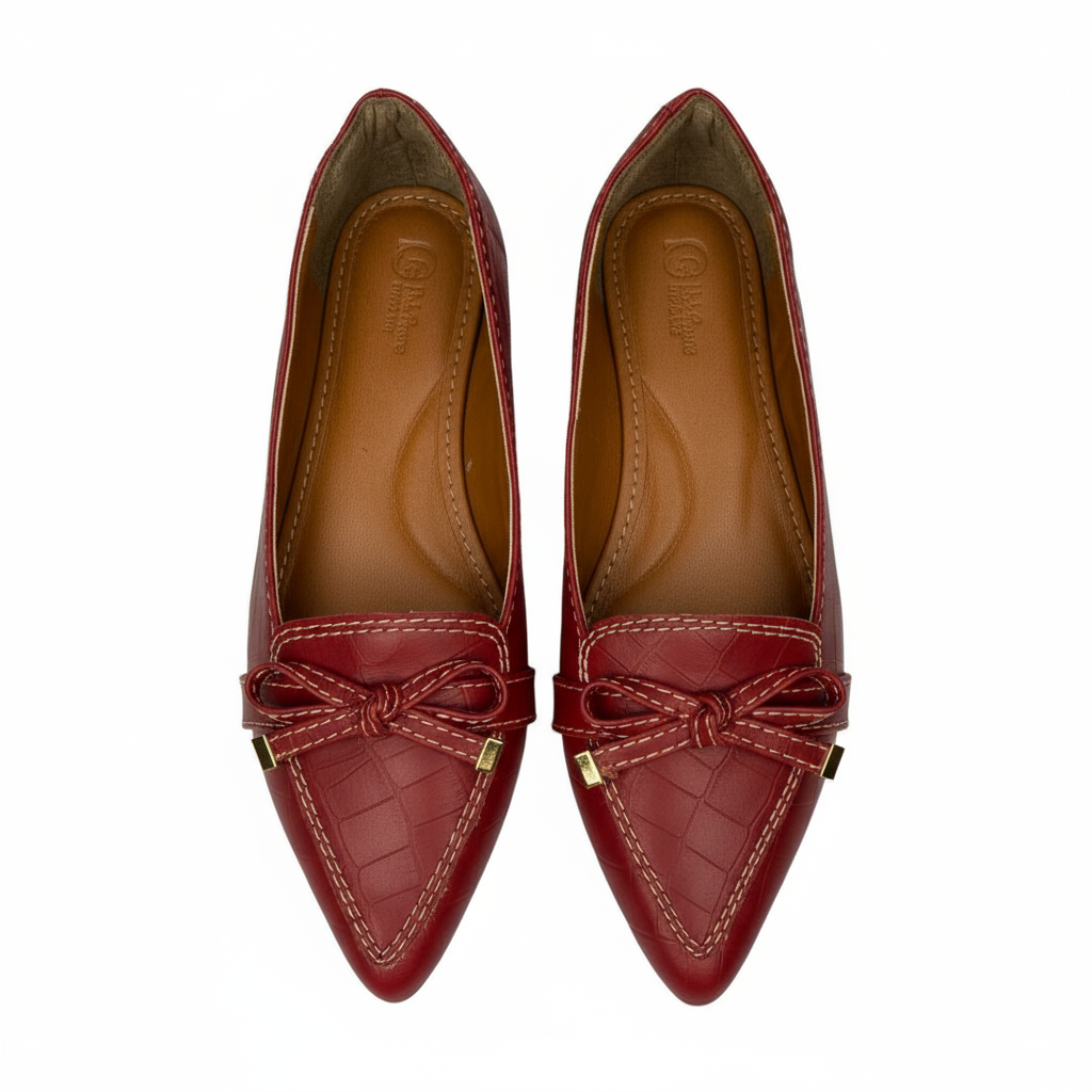 Vista superior - Bailarina BORDO