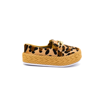 Zapatilla SliP On infantil Animal print con cadena|NadaBasico Calzados