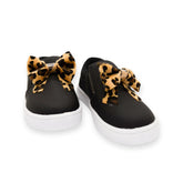 Zapatilla SliP On Negro con Animal print(leotardo)|NadaBasico Calzados