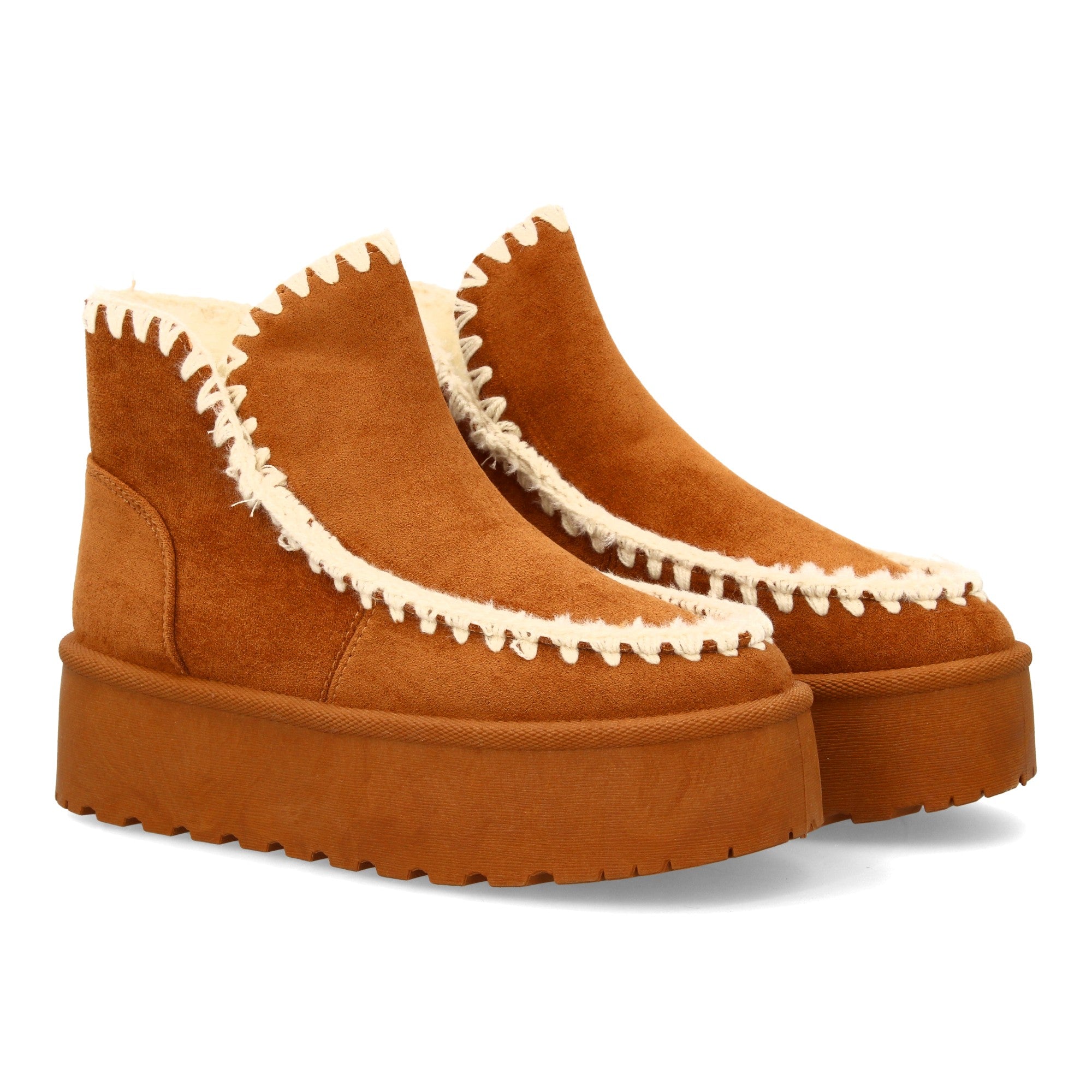 Botin Camel Borreguito