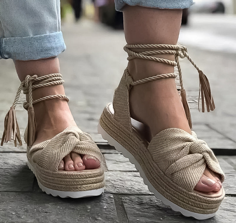 Sandalias Esparto BEIGE