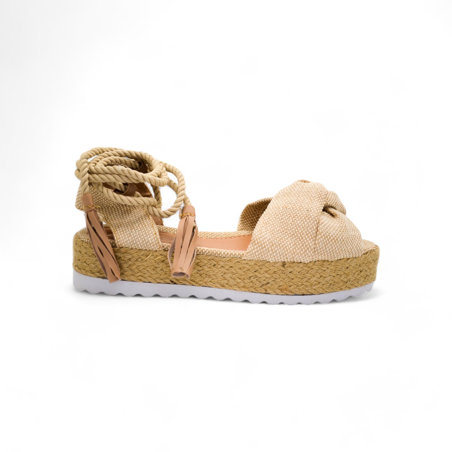 Sandalias Cuña Beige