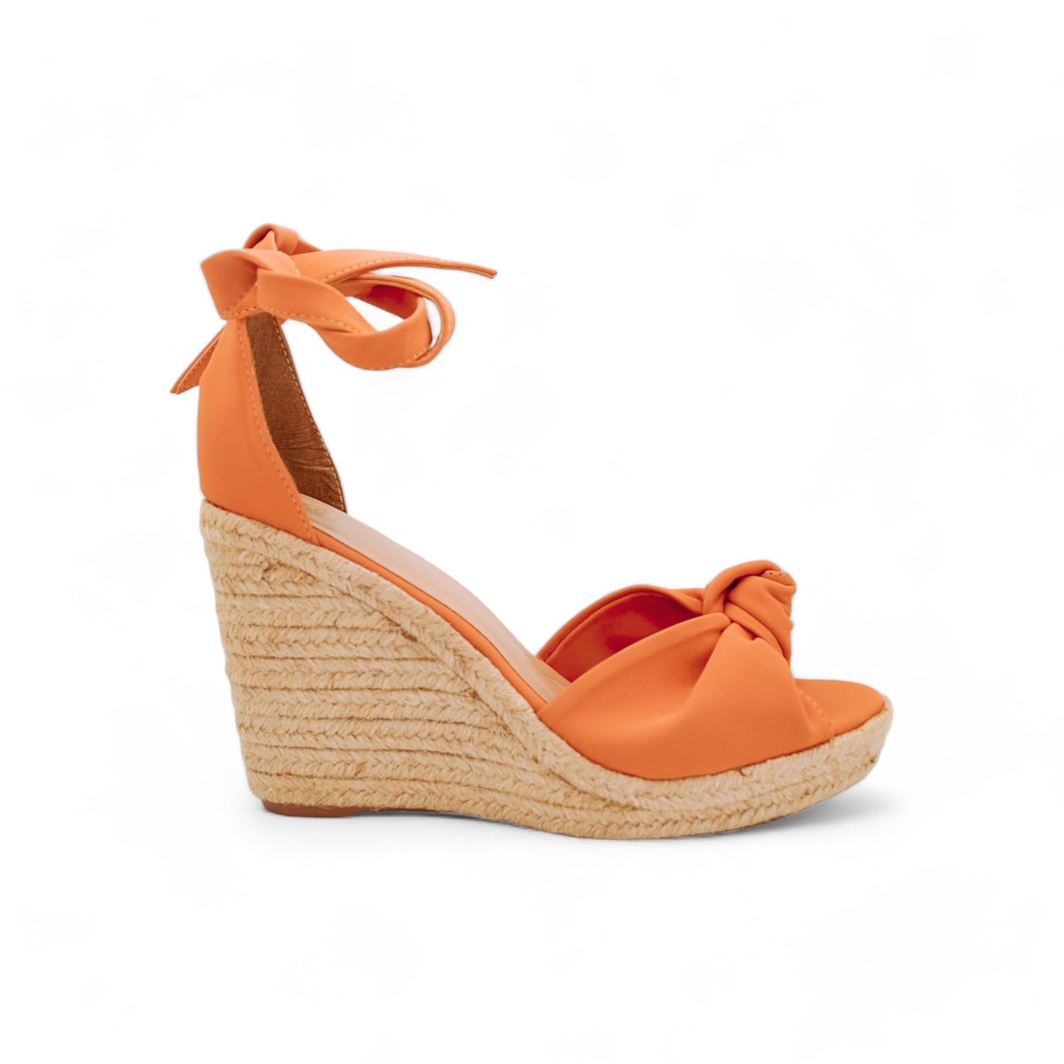 Sandalias cuña naranja