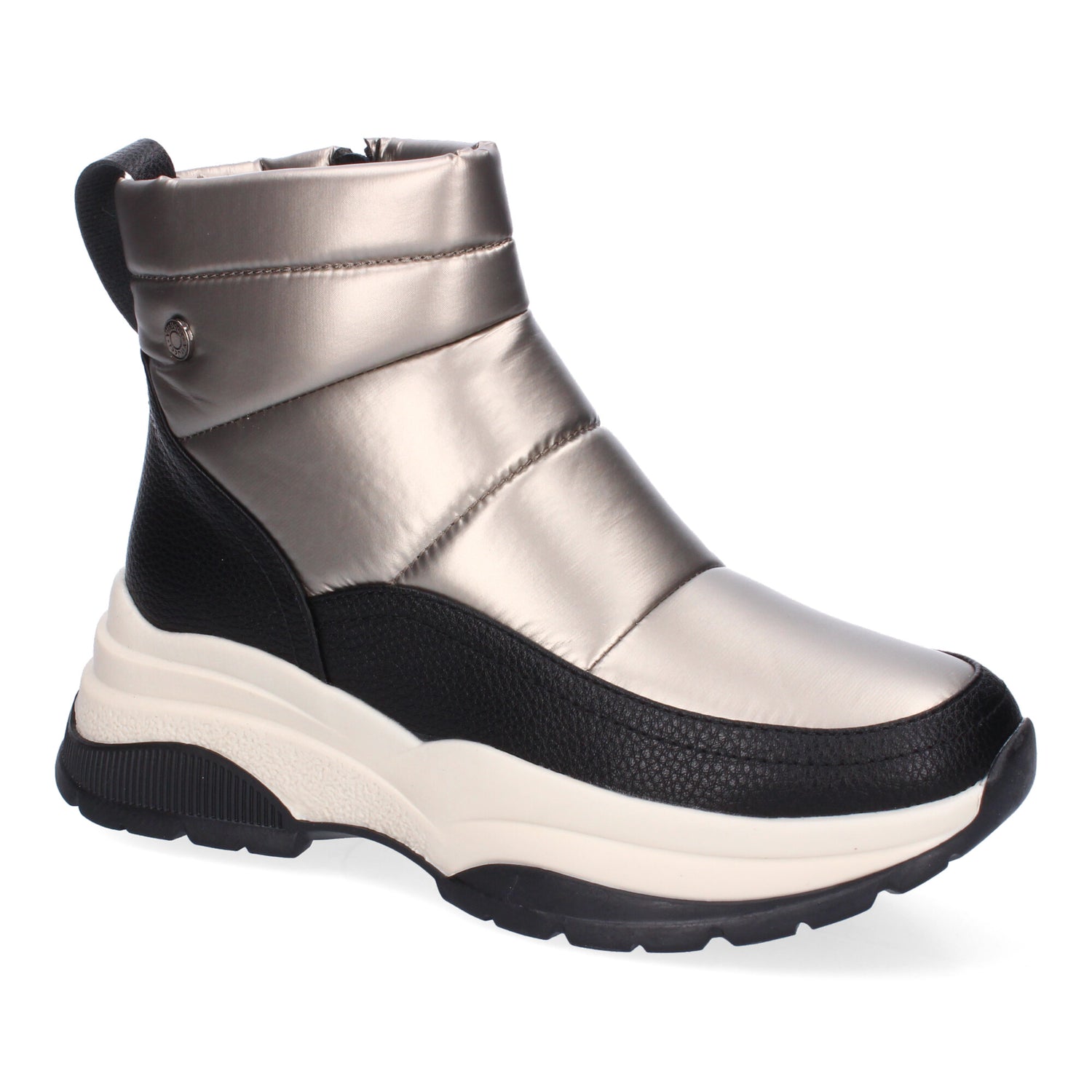 Botines acolchados metalizado