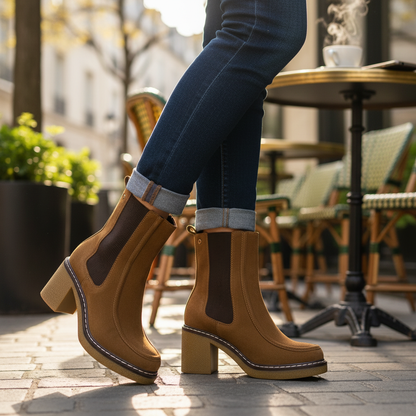 Bota Wendy - Con jeans cropped