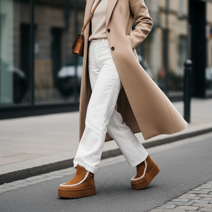 Botas camel calle - Close-up inferior