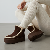 Botas mocasín marrón - Look cozy