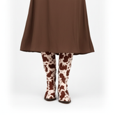 Botas vaca marrón - Vista frontal falda