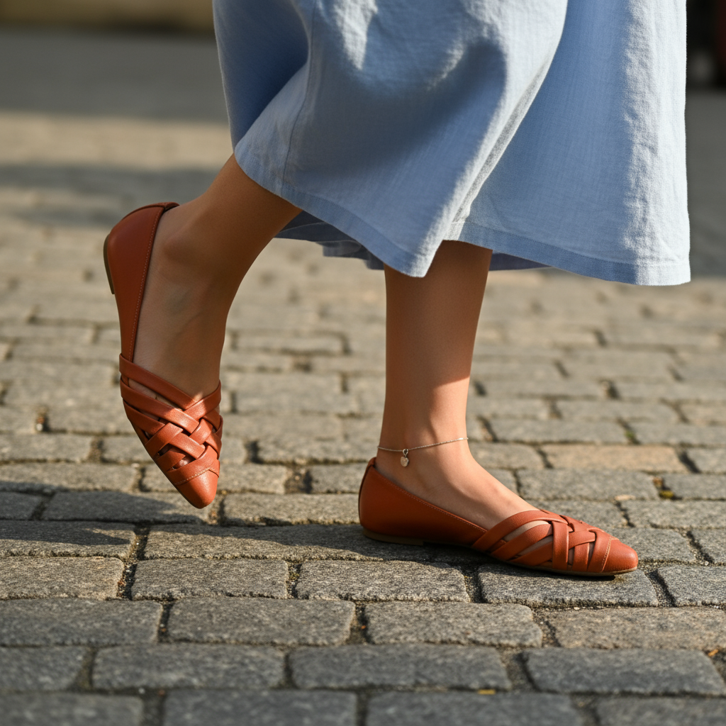 Caminando casual - Bailarinas ENTRELAZADOS