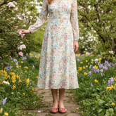 Look vestido floral - Bailarina MIMADA