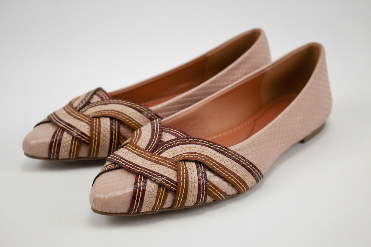 Par completo - Bailarina Beige Trenzas