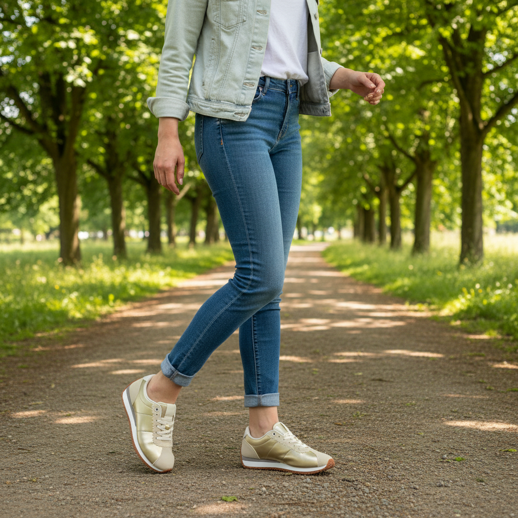 Sneakers Oro - Parque lateral