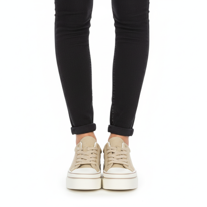 Zapatillas beige - Vista frontal